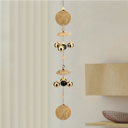 6 Bell House Decorative Hanging Wind Chimes for Home