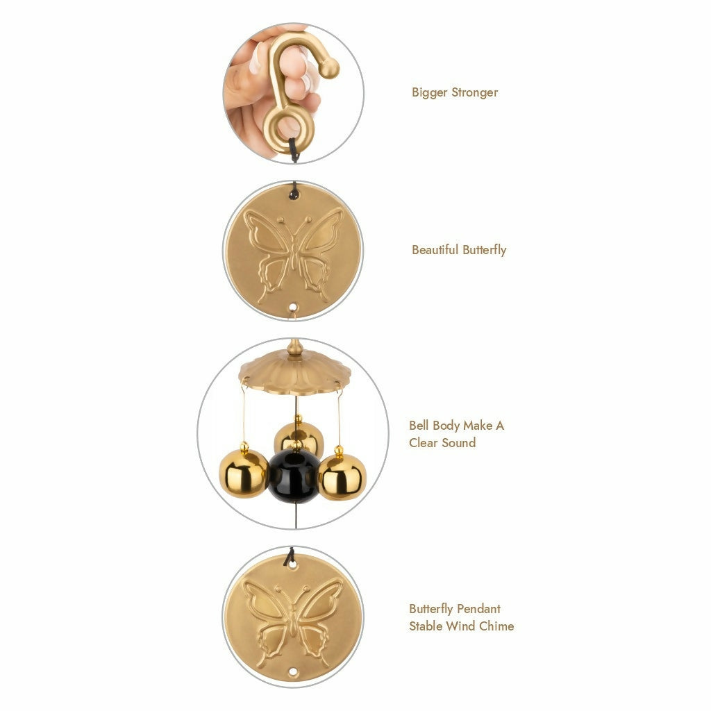 6 Bell House Decorative Hanging Wind Chimes for Home