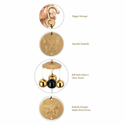 6 Bell House Decorative Hanging Wind Chimes for Home
